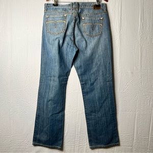 Petrol Bekah Relaxed Straight Jeans Size 16 (33x33)